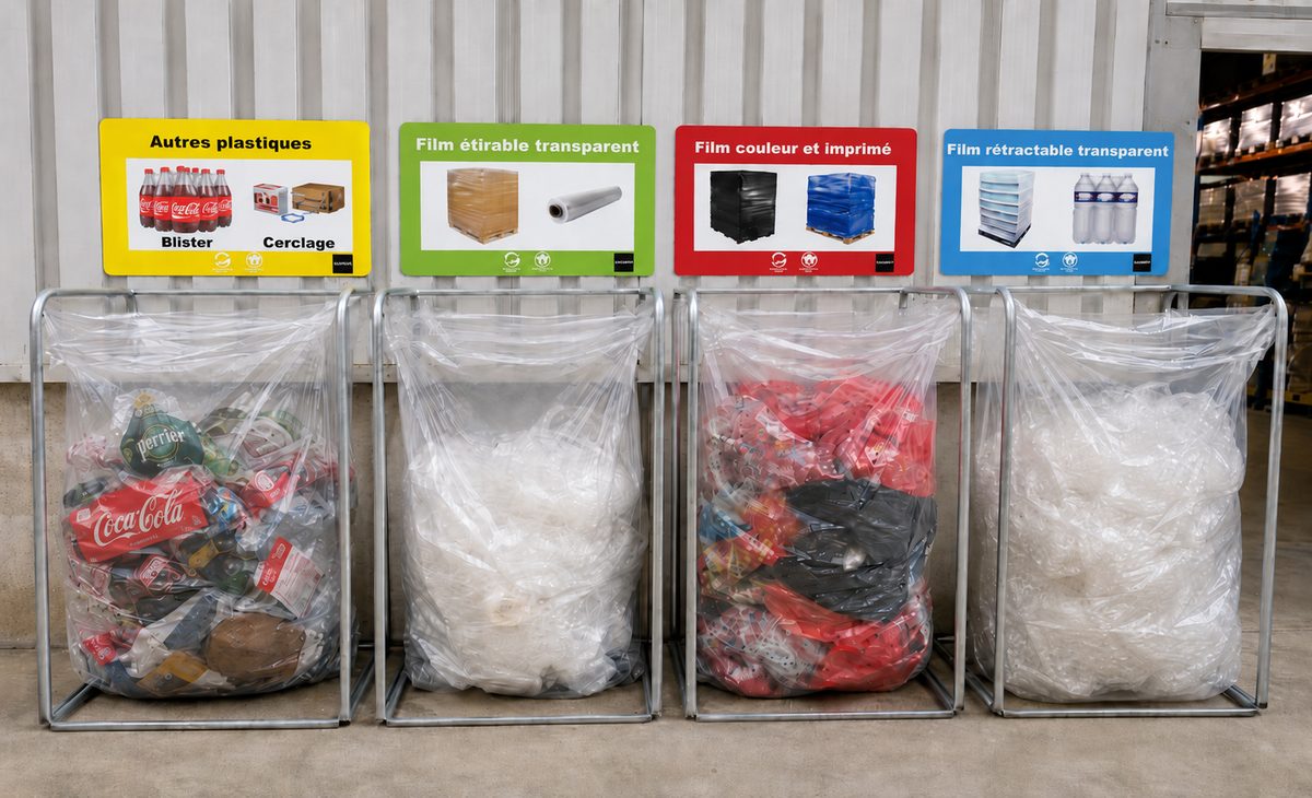Sachets de collecte par typologie de déchets